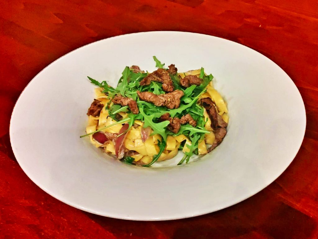 Tagliatelle s panenkou